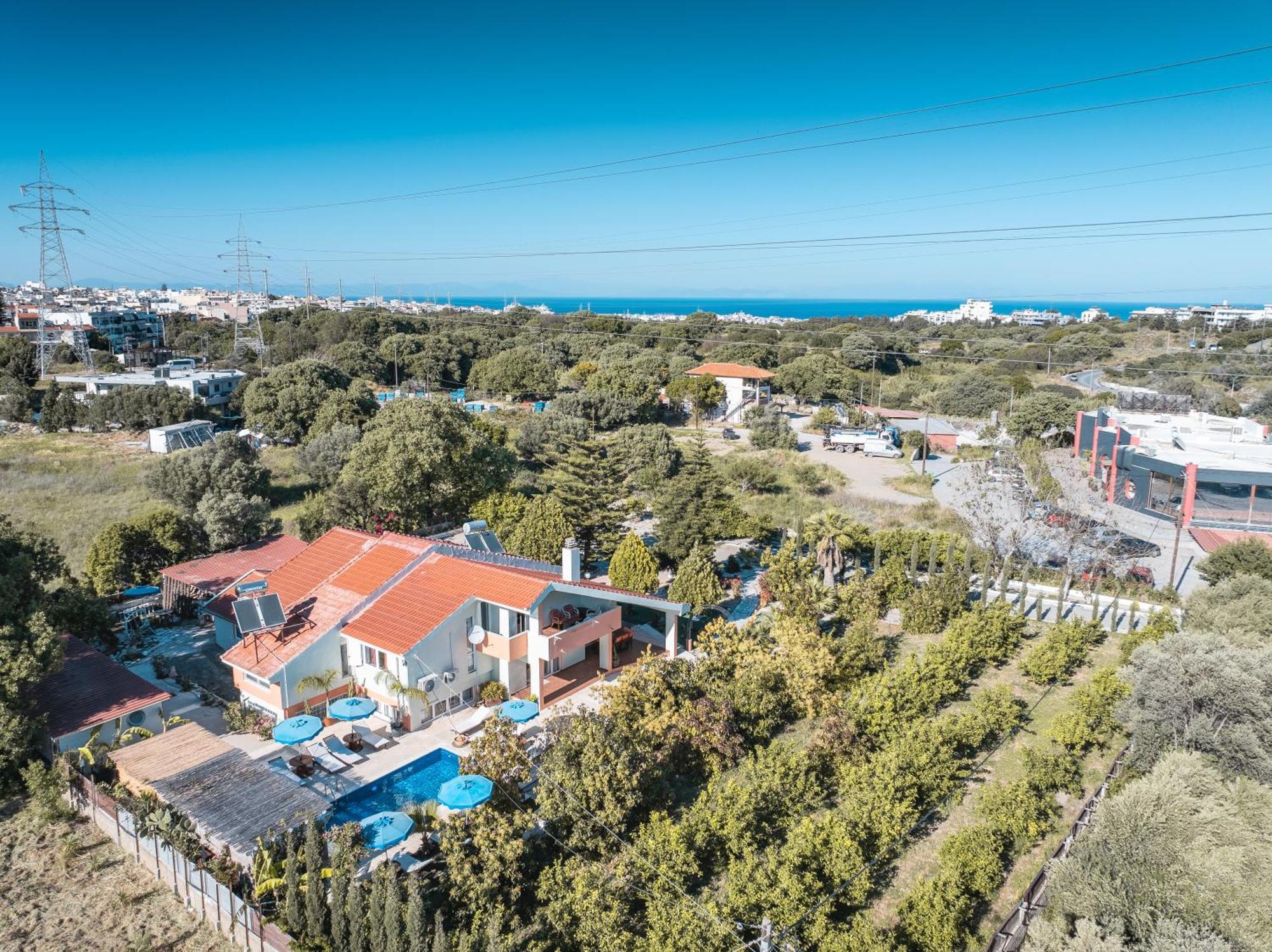 Artzy Villa Rhodes City Exterior foto